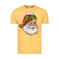 Vintage Mustard Santa Claus With Snow Vintage Tee - RanaPortraitStore