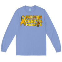 Colony Blue Sarcoma Cancer Warrior Long Sleeve Tee - texasbilliewilder