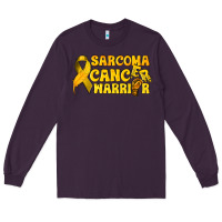 Plum Sarcoma Cancer Warrior Long Sleeve Tee - texasbilliewilder