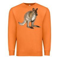 Carrot Hand Drawn Wallaby Animal Premium Sweatshirt - LillyAllenDesigns