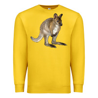 Lemon Hand Drawn Wallaby Animal Premium Sweatshirt - LillyAllenDesigns