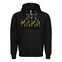 Black Boy Mama From Son Up To Son Down Zipper Hoodie - CowhideDigitalArt