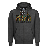 Charcoal Heather Boy Mama From Son Up To Son Down Zipper Hoodie - CowhideDigitalArt