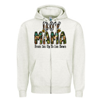 Oatmeal Heather Boy Mama From Son Up To Son Down Zipper Hoodie - CowhideDigitalArt