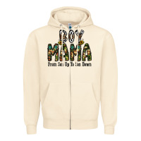 Sandshell Boy Mama From Son Up To Son Down Zipper Hoodie - CowhideDigitalArt