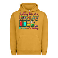 Pigment Peanut Butter Battery Life Of A lunch Lady Urban Hoodie - BundleAndBundleShop