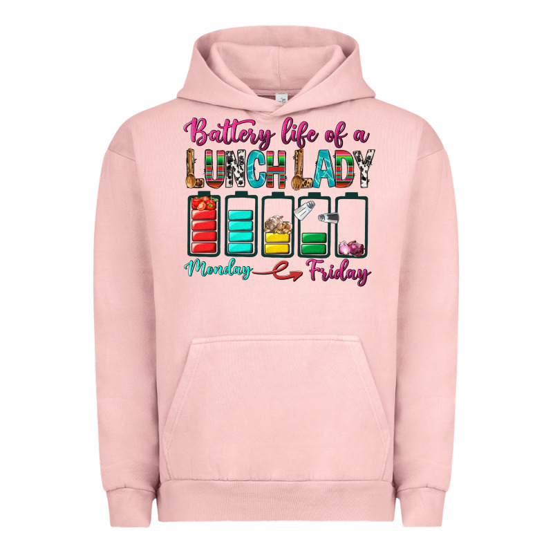 Battery Life Of A Lunch Lady Urban Hoodie by BundleAndBundleShop | Teevron