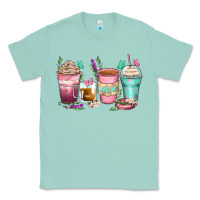 Seafoam mom coffee cups Classic Tee - Zillion Design Studio