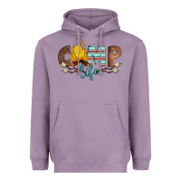 Lavender camp life Heavyweight Hoodie - Artiststas
