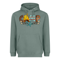 Sage camp life Heavyweight Hoodie - Artiststas