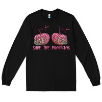 Black Save The Pumpkins Long Sleeve Tee - texasbilliewilder
