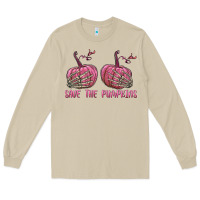 Mushroom Save The Pumpkins Long Sleeve Tee - texasbilliewilder