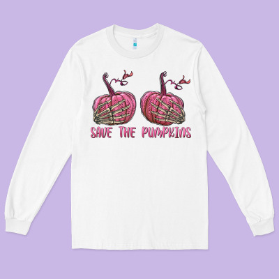 Save The Pumpkins Long Sleeve Tee Designed By Texasbilliewilder