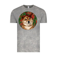 Cloud Rock Shiba Inu Christmas Vintage Tee - RanaPortraitStore
