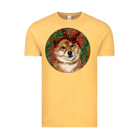 Vintage Mustard Shiba Inu Christmas Vintage Tee - RanaPortraitStore