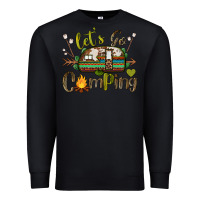 Black let's go camping Premium Sweatshirt - BarkalooDesign