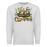 Dove Grey let's go camping Premium Sweatshirt - BarkalooDesign