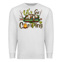 Oatmeal Heather let's go camping Premium Sweatshirt - BarkalooDesign