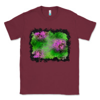 Burgundy halloween spooky stars background Classic Tee - BundleAndBundleShop