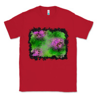 Red halloween spooky stars background Classic Tee - BundleAndBundleShop