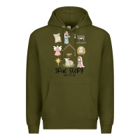 Army Green true story Premium Hoodie - MaliasSmallBusiness