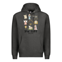 Charcoal Heather true story Premium Hoodie - MaliasSmallBusiness