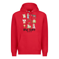 Red true story Premium Hoodie - MaliasSmallBusiness
