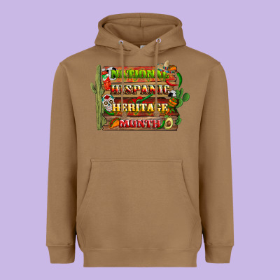 National Hispanic Heritage Month With Background Heavyweight Hoodie Designed By Bundleandbundleshop