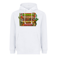 White national hispanic heritage month with background Heavyweight Hoodie - BundleAndBundleShop