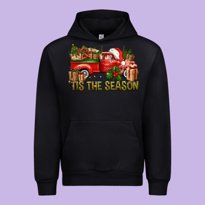 Tis' The Season Christmas Truck Urban Hoodie Designed By Bundleandbundleshop