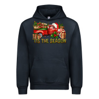 Navy Tis' The Season Christmas Truck Urban Hoodie - BundleAndBundleShop
