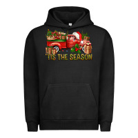 Pigment Black Tis' The Season Christmas Truck Urban Hoodie - BundleAndBundleShop