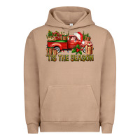 Pigment Burro Tis' The Season Christmas Truck Urban Hoodie - BundleAndBundleShop