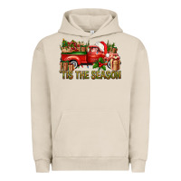 Pigment French Oak Tis' The Season Christmas Truck Urban Hoodie - BundleAndBundleShop
