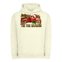 Pigment Pistachio Tis' The Season Christmas Truck Urban Hoodie - BundleAndBundleShop