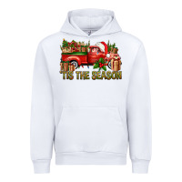 White Tis' The Season Christmas Truck Urban Hoodie - BundleAndBundleShop