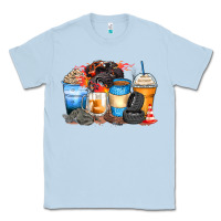 Dusty Blue monster truck coffee cups Classic Tee - Zillion Design Studio
