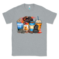 Heather Grey monster truck coffee cups Classic Tee - Zillion Design Studio