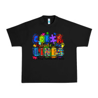 Black color outside the lines autism awareness Urban Heavy Tee - Zillion Design Studio