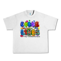 Lunar Rock color outside the lines autism awareness Urban Heavy Tee - Zillion Design Studio
