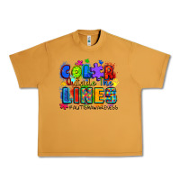 Peanut Butter color outside the lines autism awareness Urban Heavy Tee - Zillion Design Studio