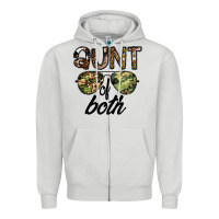 Dove Grey aunt of both Zipper Hoodie - CowhideDigitalArt