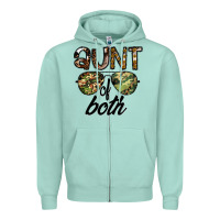 Seafoam aunt of both Zipper Hoodie - CowhideDigitalArt