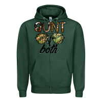 Sports Green aunt of both Zipper Hoodie - CowhideDigitalArt
