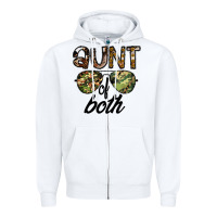 White aunt of both Zipper Hoodie - CowhideDigitalArt