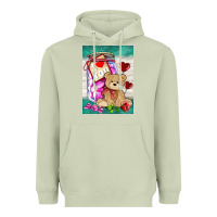 Matcha candy jar with bear  air Heavyweight Hoodie - AdoDesignShop