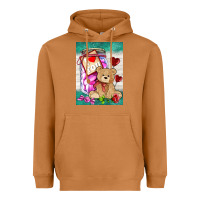 Meerkat candy jar with bear  air Heavyweight Hoodie - AdoDesignShop