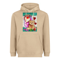 Mushroom candy jar with bear  air Heavyweight Hoodie - AdoDesignShop