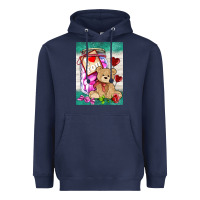 Navy candy jar with bear  air Heavyweight Hoodie - AdoDesignShop