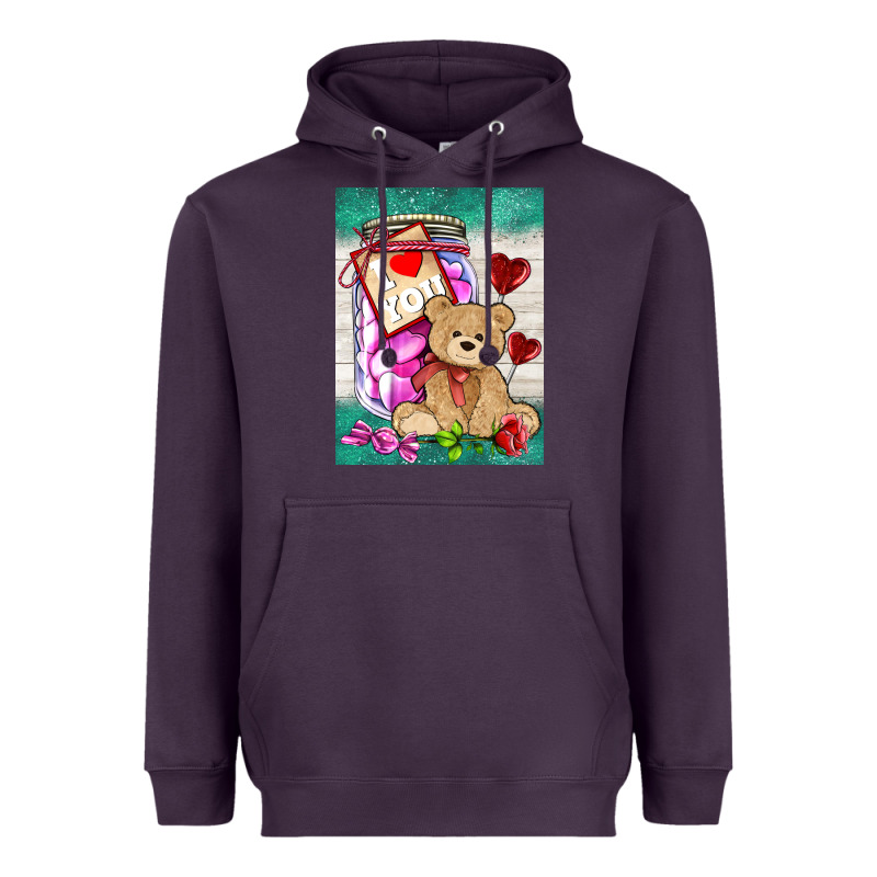 Candy Jar With Bear  Air Heavyweight Hoodie by AdoDesignShop | Teevron